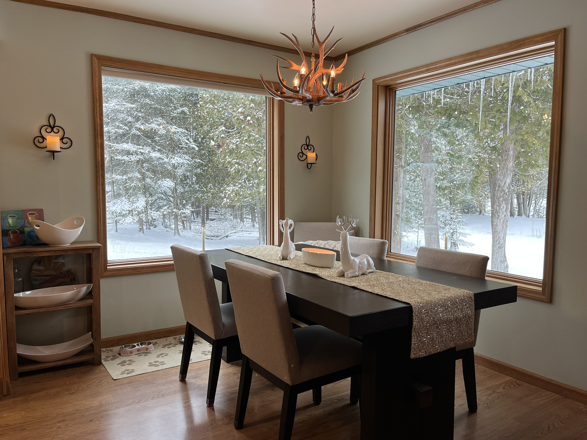 Dining Room in Snow