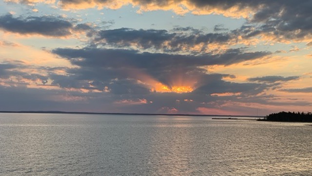 Sunset Over the Lake